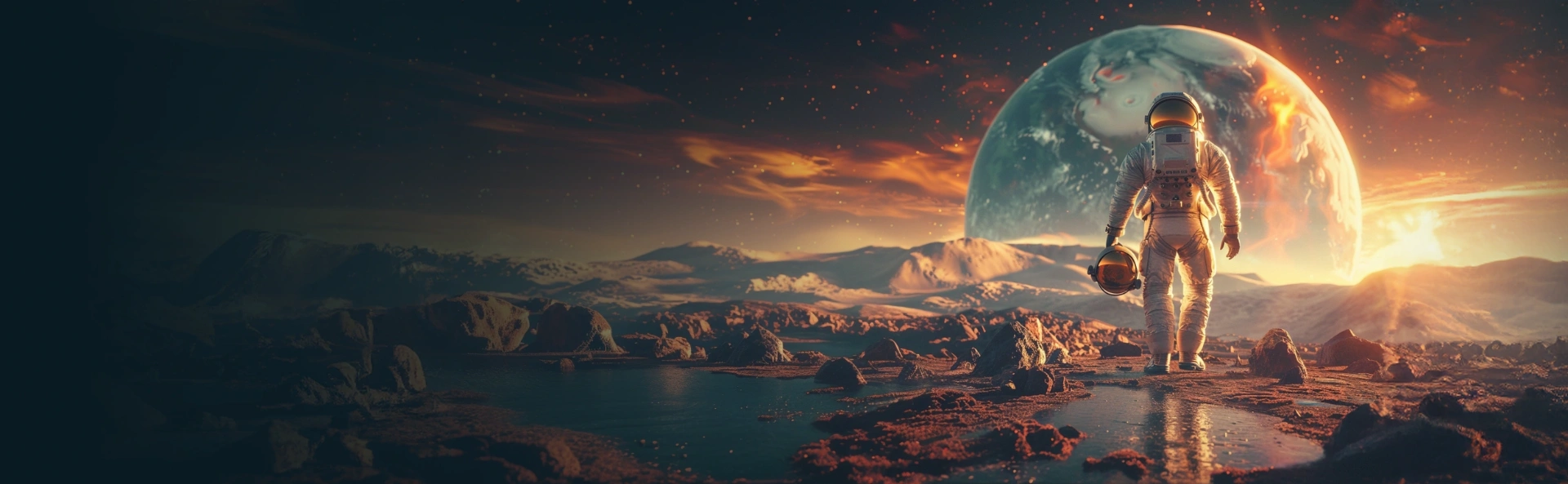 Nova Dreams Casino astronaut op alien planeet